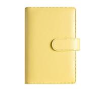 Raccoglitore in pelle ecologica in poliuretano formato A6, ricaricabile, con 6 anelli, copertina con chiusura a fibbia magnetica, planner personale per organizzazione giornaliera/settimanale (senza