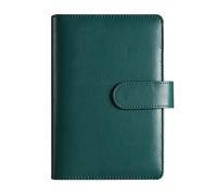 Raccoglitore in pelle ecologica in poliuretano formato A6, ricaricabile, con 6 anelli, copertina con chiusura a fibbia magnetica, planner personale per organizzazione giornaliera/settimanale (senza
