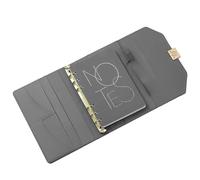 Raccoglitore in pelle, ricaricabile, con chiusura a libro, 200 pagine, a righe, per donne, studenti, pianificazione e pianificazione professionale