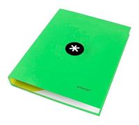 Raccoglitore Liderpapel Anthracik A4 foderato 4 anelli 25 mm rotondi colore verde