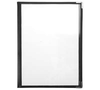 Raccoglitore Menu Trasparente in PVC Separatore, Cartella | Copertura Chiara, Design a Fogli Mobili e Angoli Arrotondati, per Bar e Vino