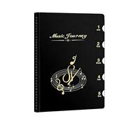 Raccoglitore musicale | Organizzatore per spartiti musicali A4 | Cartella organizer per documenti - per presentazioni aziendali, scuola, ufficio, band, corali, viaggi, sale riunioni
