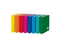 Raccoglitore One Color - A4 - 4 anelli tondi 30 mm - dorso 4 cm - colori brillan
