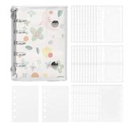 Raccoglitore Organizzatore Per Adesivi Con Anelli,Tasche Trasparenti Per Album Da Raccolta - Taccuino Per Adesivi Con Doppio Di Chiusura | Per Planner, Scrapbook, Diario, Esposizione Di Carte E File