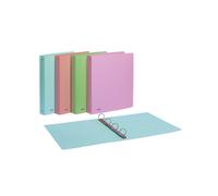 Raccoglitore Pastel - 4 anelli tondi 15 mm - 22 x 30 cm - PP - colori assortiti