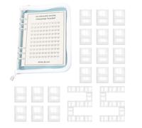 Raccoglitore per 100 sfide di risparmio, libro per pianificare il budget, robusto e riutilizzabile per risparmiare denaro, organizer intelligente per migliorare il budget della tua casa