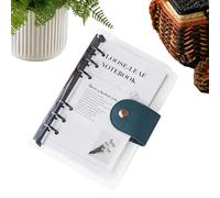 Raccoglitore per agenda A6, quaderno di pianificazione trasparente a 6 anelli con carta ricaricabile per la gestione delle attività, viaggi, salute, studio, pulizia, lettura, allenamento, obiettivi a