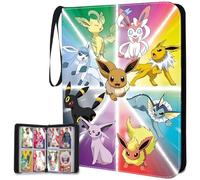 Raccoglitore per carte collezionabili, 400 tasche, 4 tasche, di alta qualità, con 50 maniche rimovibili su entrambi i lati, porta carte con cerniera, per ragazzi e ragazze, regali di compleanno