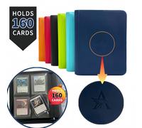 Raccoglitore per carte TopLoader a 4 tasche (160 carte) - Nero/Servazio a resistenza industriale per carte MTG, TCG e sportive. Il sogno del collezionista