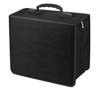 Raccoglitore per CD/DVD Siveit, capacit 400 CD/DVD, custodia per libri, album, scatola (raccoglitore bianco e nero)