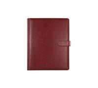 Raccoglitore per conferenze in pelle Clipboard cartella aziendale documento organizzatori con appunti 4 anelli rilegatura documento custodia file ufficio con tasca