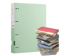 Raccoglitore per documenti - Raccoglitore perforato a 4 fori A4, portadocumenti | Accessori per la classificazione portatile per scuola, classifica, università, ufficio, insegnanti, adulti, viaggi