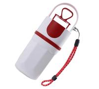 Raccoglitore per escrementi per cani, 6,5 x 6,5 x 21 cm, dispenser per sacchetti integrato, accessorio per la pulizia esterna durevole, paletta per rifiuti di animali domestici, per passeggiate