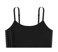 Raccoglitore per il petto per le donne FTM Trans Transgender Tomboy LGBT Grande Breasted Compressione Lesbiche Cosplay Nero, Nero (ganci), Medium