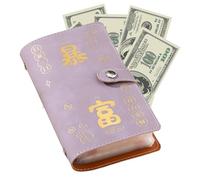 Raccoglitore per il risparmio di denaro, agenda 2025 di grande capacità, 50 fogli con scomparti multipli per la gestione della liquidità