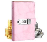 Raccoglitore per il Risparmio lucchetto con codice a 3 cifre, 100 tasche | Binder Risparmio Contanti Registro Budget per Contanti e Francobolli in Casa, Camera da Let