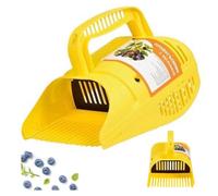 Raccoglitore per mirtilli - Strumento ergonomico per raccogliere bacche con pettine in metallo, manico ergonomico, patta anti-fuoriuscita, rastrello portatile per raccogliere la frutta, per mirtillo