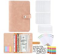 Raccoglitore per notebook A6 ad anelli ricaricabili, in ecopelle di alta qualità, ideale per la pianificazione e la gestione del budget.