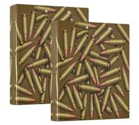 Raccoglitore per quaderni, 3 anelli, 3,8 cm, portablocco tascabile | Organizer per documenti con chiusura in metallo dorato, 200 fogli, per ufficio, scuola, casa, ricette, ricevute