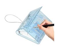 Raccoglitore per quaderni, formato A7, a tre pieghe, multi-tasca, estetico, per bambini e adulti, per casa ormitorio, ufficio, viaggi all'aperto