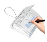 Raccoglitore per quaderni, formato A7, a tre pieghe, multi-tasca, estetico, per bambini e adulti, per casa ormitorio, ufficio, viaggi all'aperto