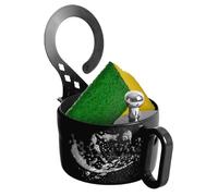 Raccoglitore per rifiuti alimentari da cucina, cestello di scarico rapido, 14,5 x 13 x 8,8 cm, per casa, casa, fattoria, per familiari, amici e colleghi, bianco