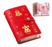 Raccoglitore per risparmio di contanti, grande capacità 2025, 50 fogli con scomparti multipli per la gestione della liquidità