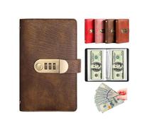 Raccoglitore per sfide di risparmio da 100 buste, con blocco password, libro per risparmiare denaro, buste per contanti per budget, pianificatore di bilancio Binde r, da 30 giorni a 52 settimane, per