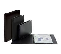 Raccoglitore personalizzabile FAVORIT 40,5x53 cm 4 anelli tondi Ø 30 mm nero 100