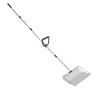 Raccoglitore pollaio - Pala per pulire i rifiuti degli animali domestici, resistente per pollaio con manico telescopico per esterni, patio e fattoria, per polli, cani, uccelli, e conigli