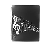 Raccoglitore Porta Spartiti Musicali, Cartelle Portaspartiti per Fogli in Formato A4, 40 Tasche clef Scrivibile Borsa porta Documenti Musicale Per Suonatori di Strumenti