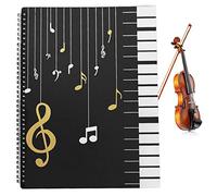 Raccoglitore Porta Spartiti Musicali Cartelle Portaspartiti per Fogli in Formato A4 Impermeabile Cartella per Spartiti Borsa porta Documenti Musicale con 30 Tasche 31.5x23.5 CM
