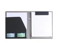 Raccoglitore portadocumenti in pelle con chiusura sicura, formato A4, con scomparti per carte, organizer per documenti per conferenze, cartellina di presentazione per contratti e colloqui di vendita