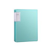Raccoglitore portfolio da 2 pezzi con buste in plastica, cartella tascabile protezioni in fogli trasparenti, display 60 pagine Per Portfolio