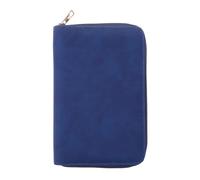 Raccoglitore ricaricabile a 6 anelli, in pelle PU, con scomparto per carte di credito e fessura elastica per penne, organizer per il budget scolastico ricaricabile