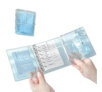 Raccoglitore ricaricabile per quaderni, formato A7, a tre pieghe, multi | Raccoglitore ricaricabile per quaderni, formato A7, organizer a tre pieghe, multi tasca, taccuino portatile per appunti