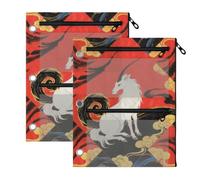 Raccoglitore Sacchetti 3 Ringing Raccoglitore cartelle Giapponese Rosso Blu Capra