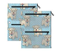 Raccoglitore Sacchetti Astuccio 3 Carino Bianco Schnauzer Cane