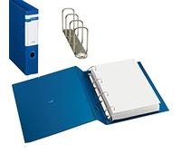 Sei Rota, Raccoglitore Stelvio F, 4 anelli quadri 65 mm, dorso 9 cm, 22x30 cm, blu - 37654407