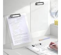 Raccoglitore trasparente A4/A5 con molletta in metallo, adatto per note, moduli, documenti e disegni 5 articoli - [A4],1 articolo - [A5],5 articoli - [A5],1 articolo - [A4]Polistirolo