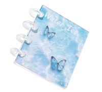 Raccoglitore Trasparente Per Documenti | Quaderno Con Adesivi Con 20 Pagine Interne | Album Per Conservazione Fotocarte | Per Carte Ricevute Biglietti Studenti Insegnanti Ufficio Project Manager Scuol