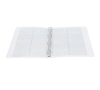 Raccoglitore trasparente per foto, libro per la conservazione di distintivi con 6 pagine, raccoglitore a anelli perforati per foto, distintivi, monete e medaglie, album espositivo (Conchiglia + 6