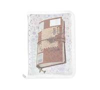 Raccoglitore trasparente ricaricabile, per documenti, diari, con funzione di raccolta, raccoglitore con cerniera, per carte, ricevute, scuola, affari, riunioni, insegnanti, progetti, 24 cm