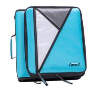 Raccoglitore universale con cerniera Case-it - Anelli a O da 2 pollici - Tasca imbottita che pu contenere laptop/tablet fino a 13 pollici - Tasc