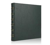 Raccoglitore vintage a 3 anelli, pelle ufficiale da 2,5 cm, adatto per lettere da 21,5 x 28,5 cm