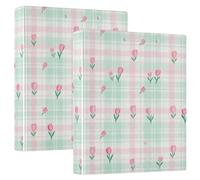 Raccoglitori a tre anelli da 12,7 cm con tasche interne, confezione da 1/2 per scuola, 200 fogli