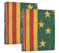 Raccoglitori a tre anelli da 2,5 cm e mezzo per la Giornata nazionale dei veterani della guerra del Vietnam, con copertina tascabile, confezione da 1/2 raccoglitori scolastici, 200 fogli, confezione