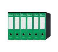 RACCOGLITORI AD ANELLI PER UFFICIO DORSO 8 CM ESSELTE G75 VERDE conf. 6 pz