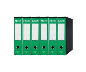 RACCOGLITORI AD ANELLI PER UFFICIO DORSO 8 CM ESSELTE G75 VERDE conf. 6 pz