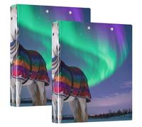 Raccoglitori ad anelli rotondi da 1 5 pollici con tasche interne, confezione da 1/2, per studenti con copertina rigida